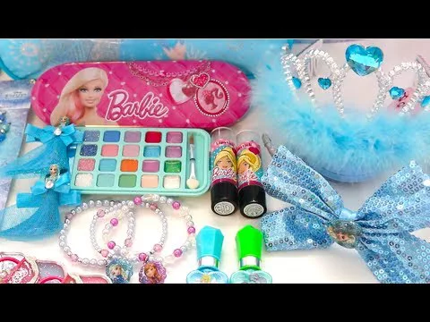 barbie deluxe makeup cosmetic set glitter lip gloss unique boutique